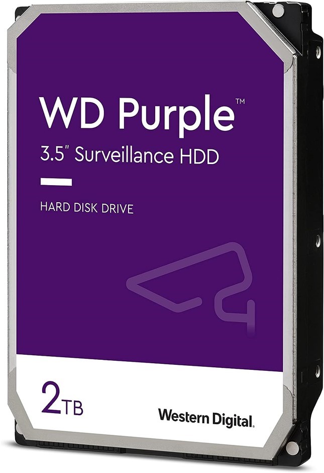 WESTERN DIGITAL WD20PURZ Purple 2TB 3.5" Surveillance HDD 5400RPM 64MB SATA
