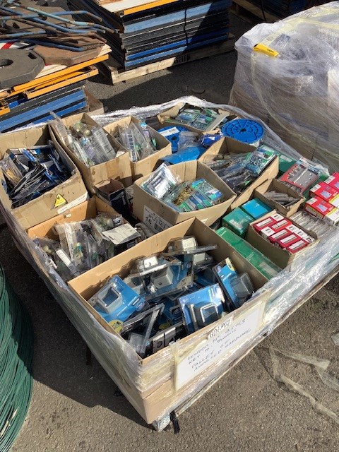 No Reserve Pallet of Assorted Hardware, Tiles and More