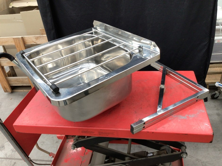 1 x 3Monkeez Stainless Steel Mop Sink with Brackets Auction (0008 ...
