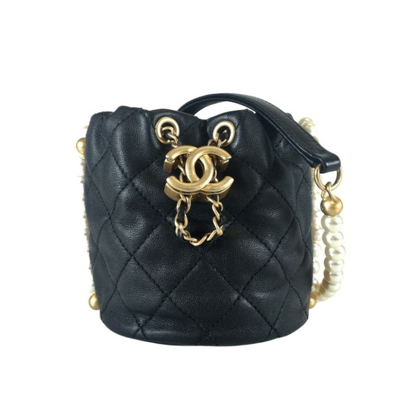 Chanel mini drawstring hot sale bucket bag