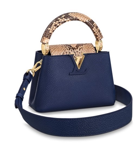 LOUIS VUITTON Shoulder strap Handbag Accessories Taurillon blue