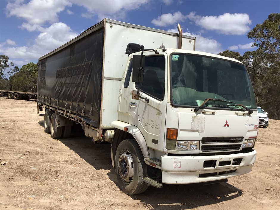 2003 Mitsubishi FN600 6 x 4 Curtainsider Rigid Truck Auction (0005 ...