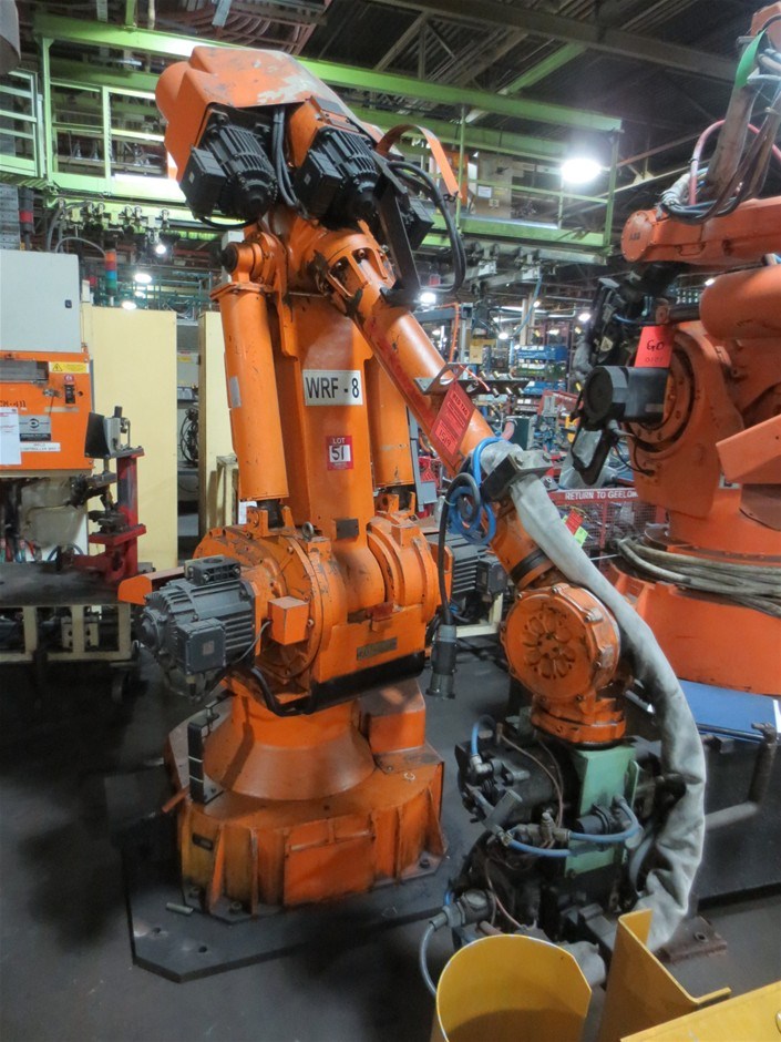 Kawasaki robot, Model EX100, 100kg hydraulic, 3 phase Auction (0051