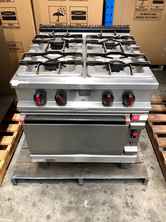 ANGELO PO 4Burner Cooktop Range with Oven Auction (01605054327