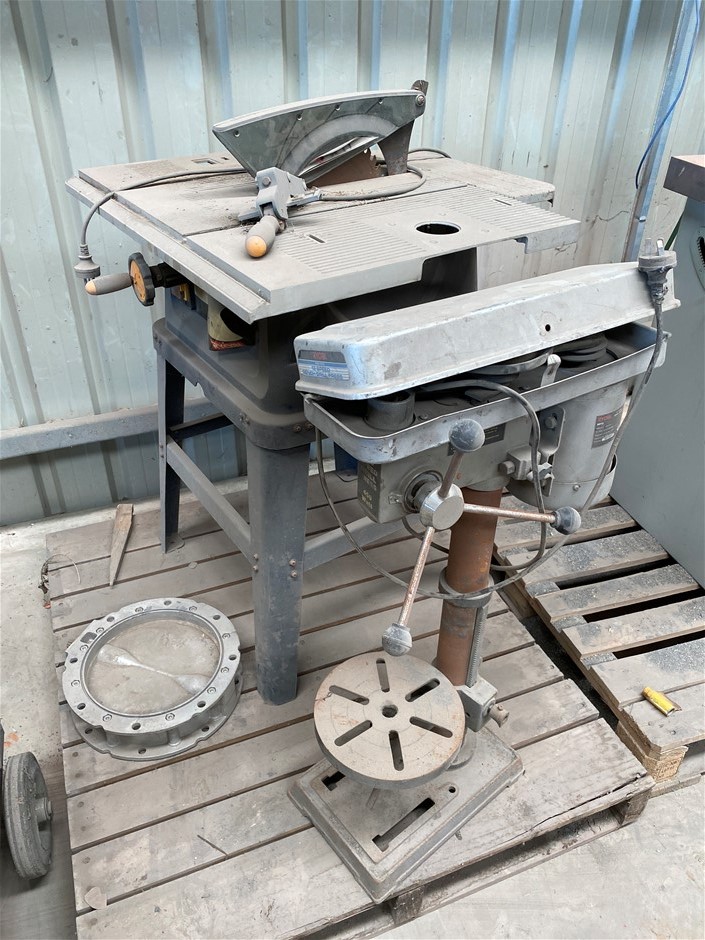 Ryobi Table Saw Bench Drill Press Auction 0009 8017960 Grays