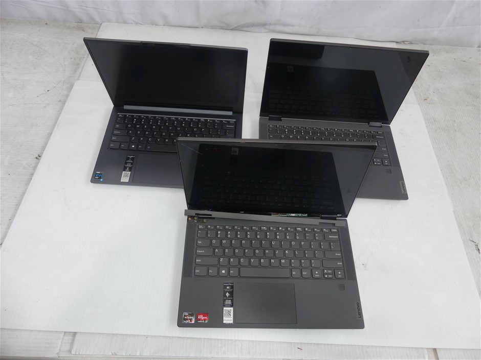 Box of 3 Assorted USED/UNTESTED Lenovo Laptops Computer 1 x Le Auction