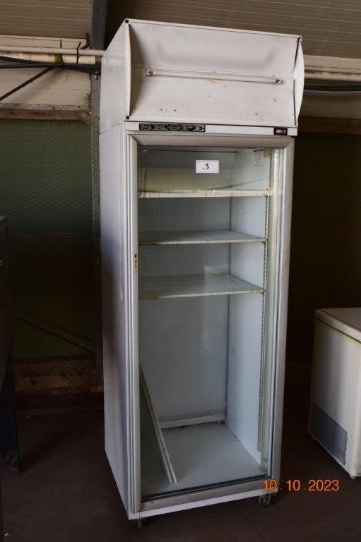 "Skope" Single Glass Door Commercial Fridge Auction (00039045518