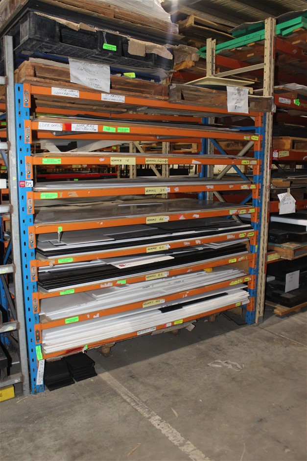 Quantity of Assorted Plastic Sheet & Pallet Racking Auction (0315 ...