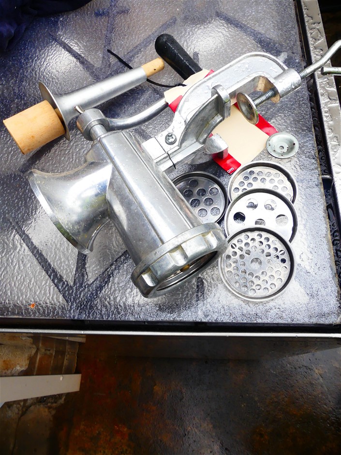Hand operated Meat Grinder Auction (00415054431) Grays Australia