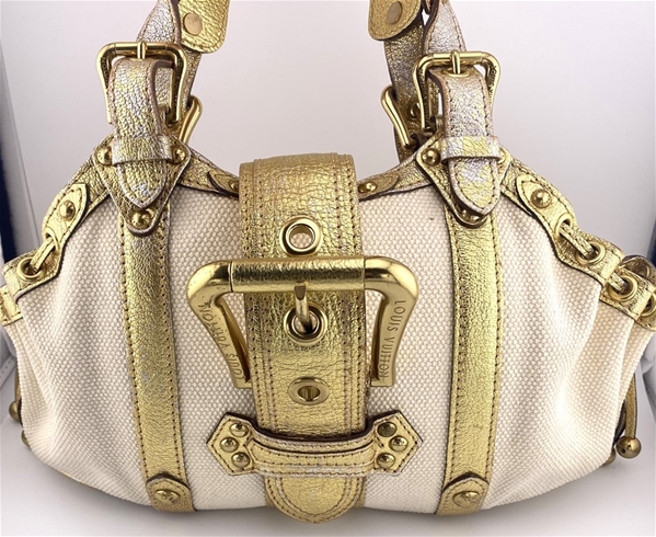 Vintage Louis Vuitton Monogram Blanc Theda PM Bag FL1004 070623