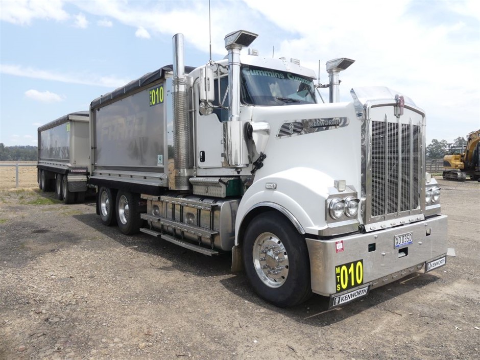 2012 Kenworth T909 Tipper Truck And Tipper Trailer Combo Auction (0011 ...