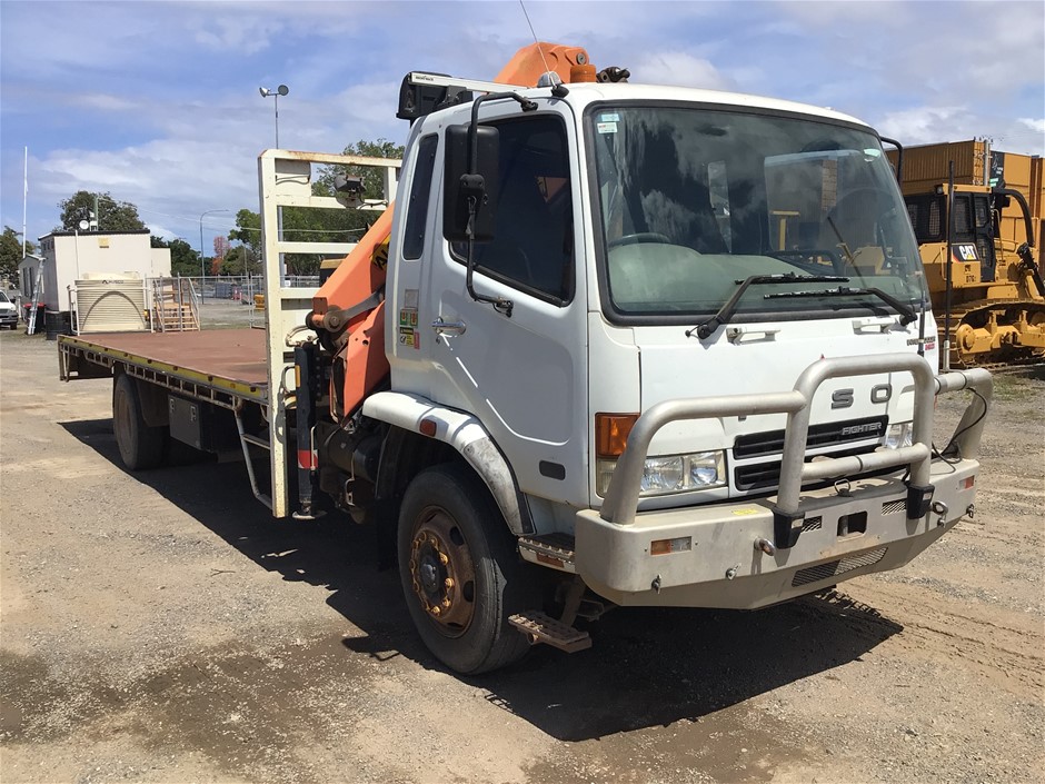 2006 Mitsubishi FM 600 Crane Truck & Mosa Generator