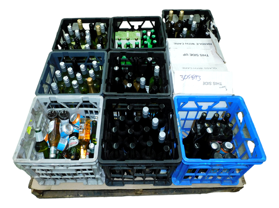 Pallet of Assorted Beer, Wine & Cider. (Approx. 90 bottles & 10 Cans ...