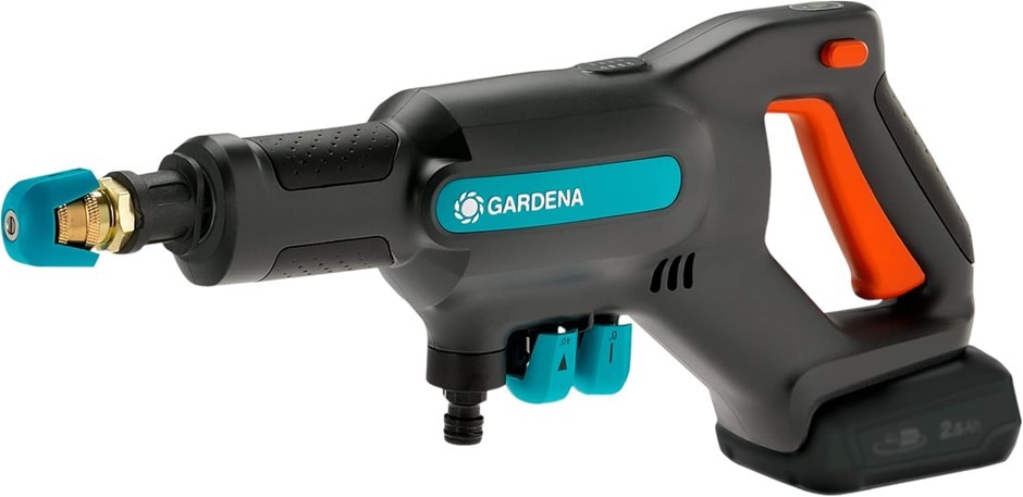 GARDENA Pressure Washer AquaClean 24/18V P4A, c/w 2.5Ah Battery & Charger.