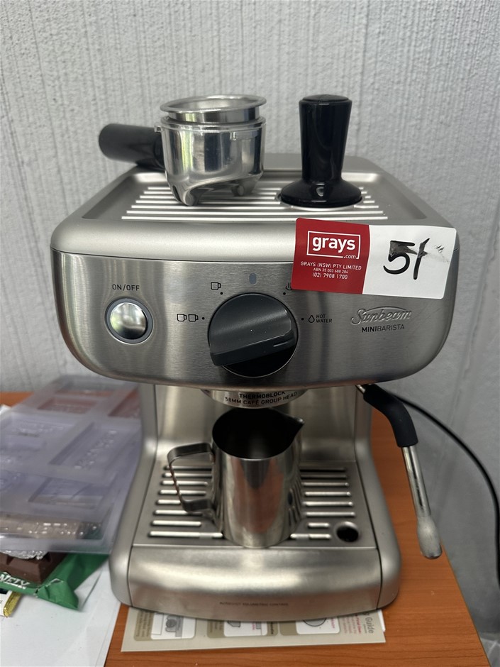 SUNBEAM EM 4300 Mini Barista Coffee Machine Auction (00513027661