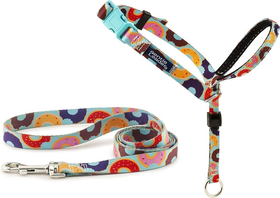 3 x PETSAFE Gentle Leader Chic Head Collar, Medium, Donuts, Model No.: GL-H