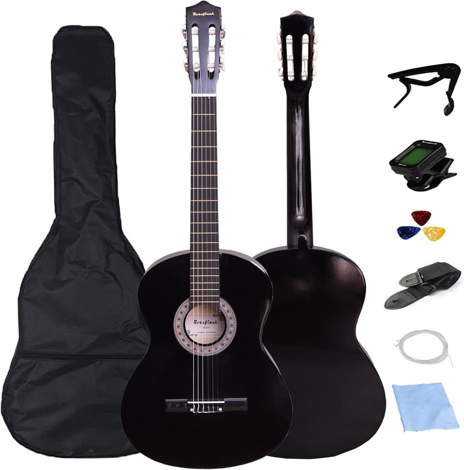 ROSEFINCH 30 inch Classical Guitar Kits for Beginner Kids & Adults