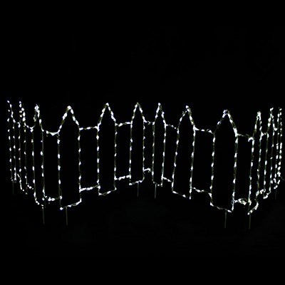 360 White LED Fence Panel Xmas Lights: 3