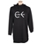 CALVIN KLEIN Women's Hoodie Dress, Size L, 60% Cotton / 40% Polyester, Blac