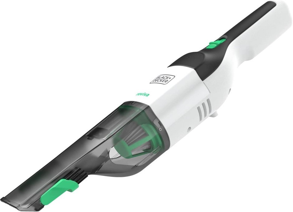 BLACK + DECKER Reviva 7.2V Lithium-Ion Hand Vacuum.