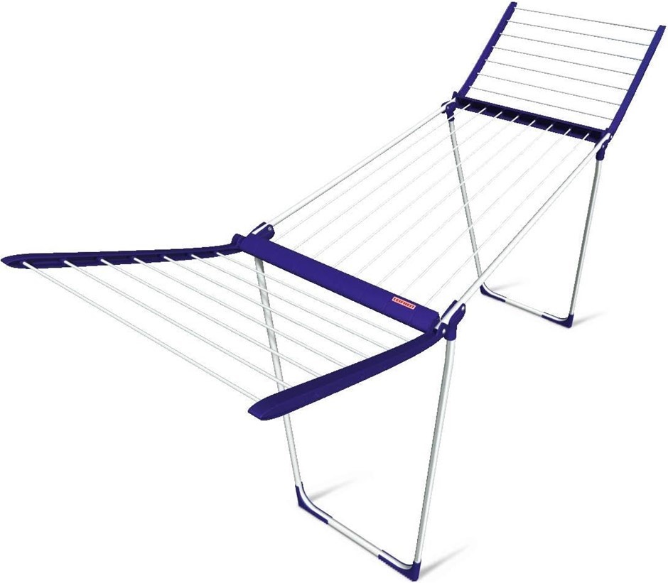 LEIFHEIT 81701 Pegasus Slim Air Dryer, Foldable Drying Rack, Stable Drying