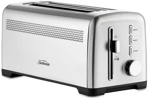 SUNBEAM Fresh Start 4 Slice Toaster, Silver.