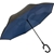 SHEDRAIN 2pk Reverse Close Umbrella, Blue & Grey.