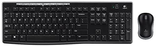 LOGITECH Wireless Keyboard and Mouse Combo, Model MK270R.