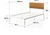 ZINUS Single Bed Frame, Figari Bamboo and Metal White Bed Frame, Adjustable