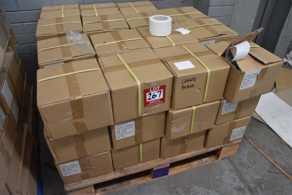 1 x Pallet containing approx 45 boxes white labels Auction (0267 ...