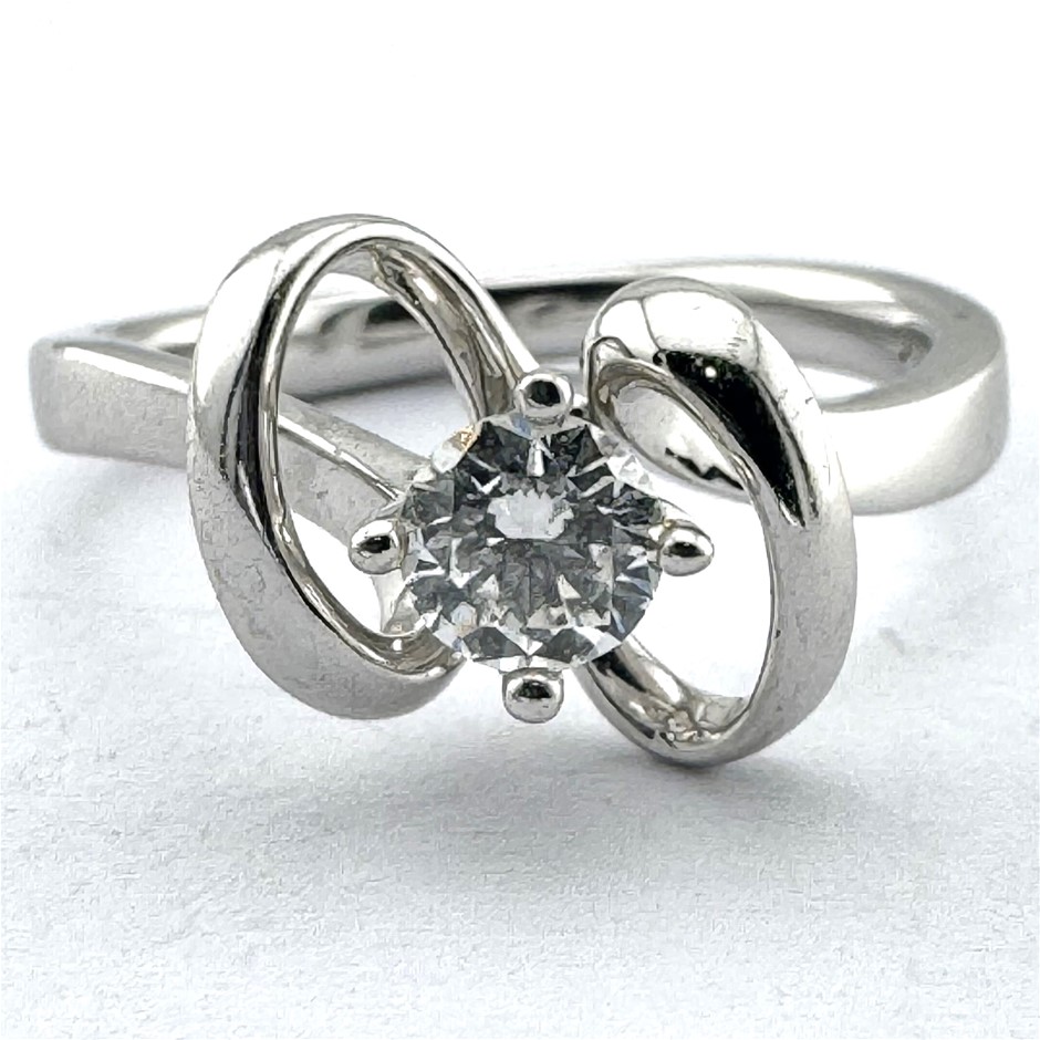 0.15Ct Diamond Cluster Dress Ring In 9ct White Gold main image 1