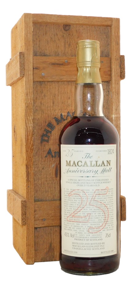 The Macallan 1958 Anniversary 25 Year Ol
