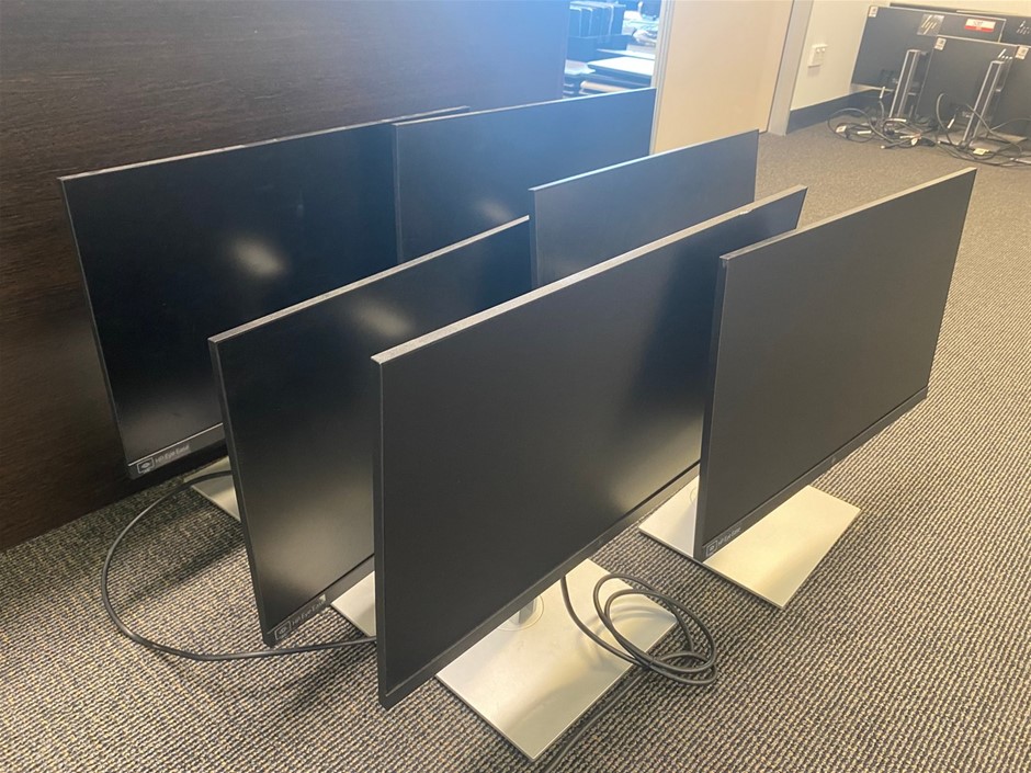 6x HP E24 G4 FHD 24-inch Monitors Auction (0503-7049539) | Grays Australia