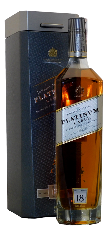 Johnnie Walker Platinum Label 18 Year Old Blended Scotch Whisky (1x 750mL)