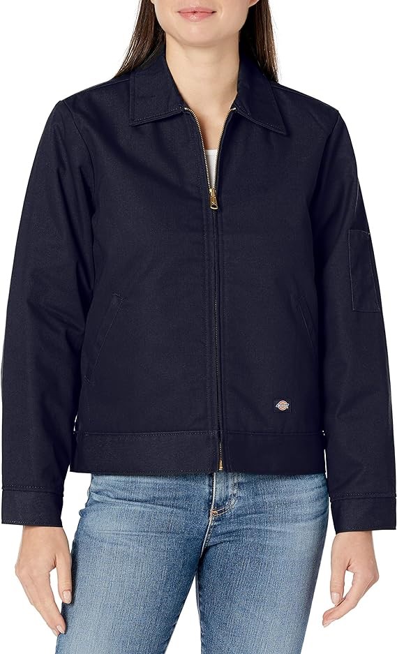 DICKIES Women's Insulated Eisenhower Jacket, Size S, Dark Navy. Buyers