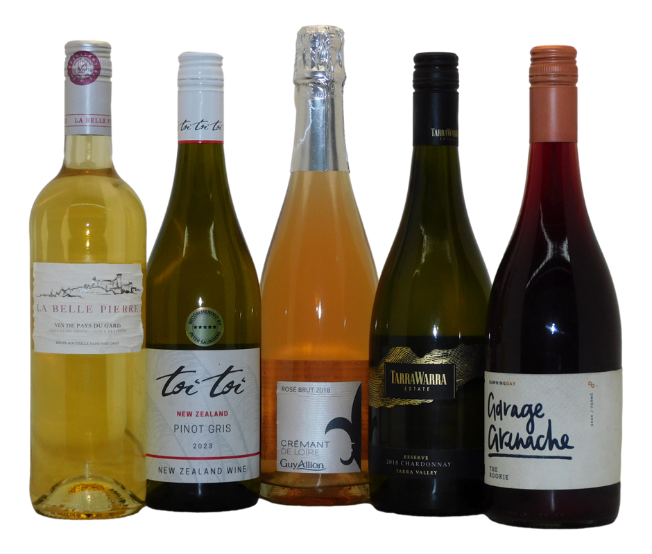 Mixed Red & White Wine Pack (5x 750mL) SA Auction (002910727384
