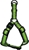 SCREAM Dog Harness, Loud Green, Size: 3.2 x 61-86cm.