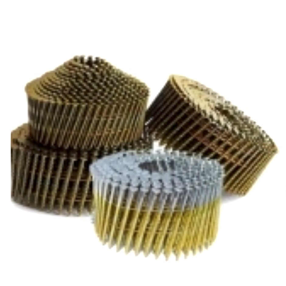 9 Boxes of 6,000 x BOSTITCH Coil Nails 75mm x 3.06 dia. Plain Shank in Coil
