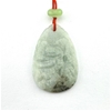 CARVED JADE PENDANT ON A RED NECKLACE