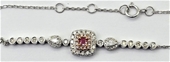 No Reserve 18ct White Gold Pink Diamond Jewellery