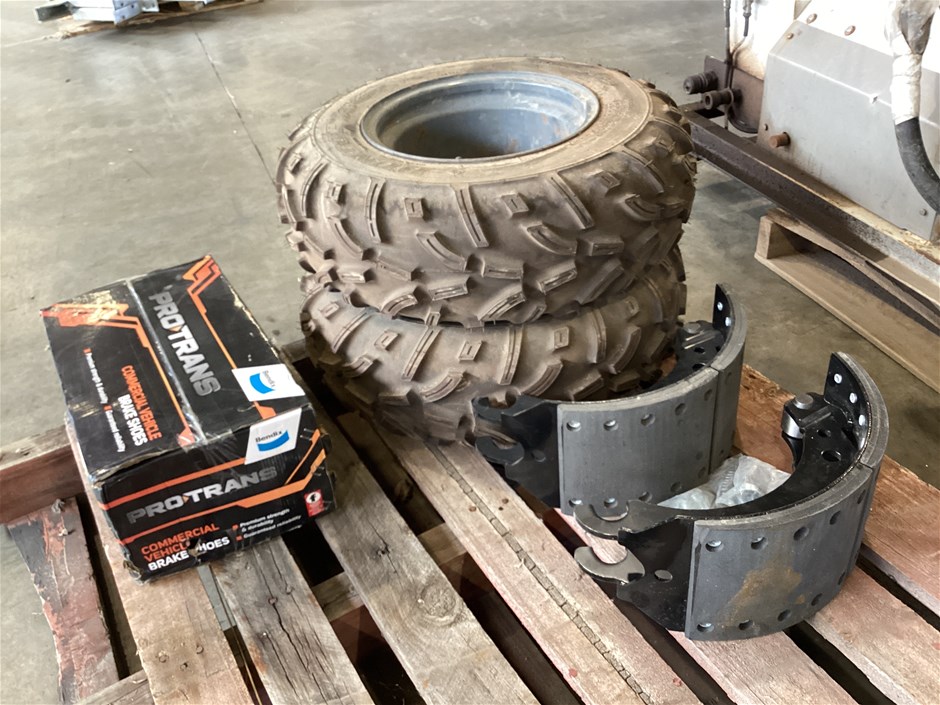 Ag Tyres And Rims, Qty x 2, Sets Of Truck Brake Shoes, Qty x 2