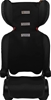 INFASECURE Versatile Folding Booster Car Seat for 4 to 8 Years, Black.