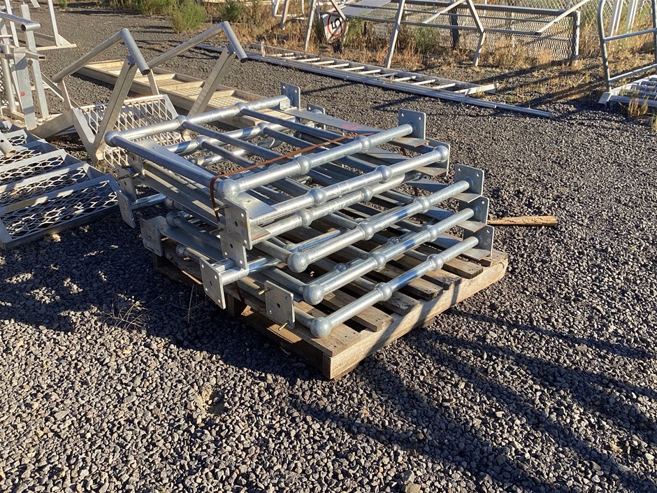 9x Galvanised Steel Hand Rails Auction (0265-3028913) | Grays Australia