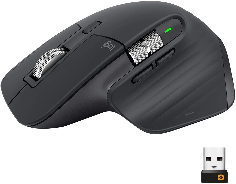 LOGITECH MX Master 3 Wireless Mouse with 4 Buttons, Multi- Platform Compati