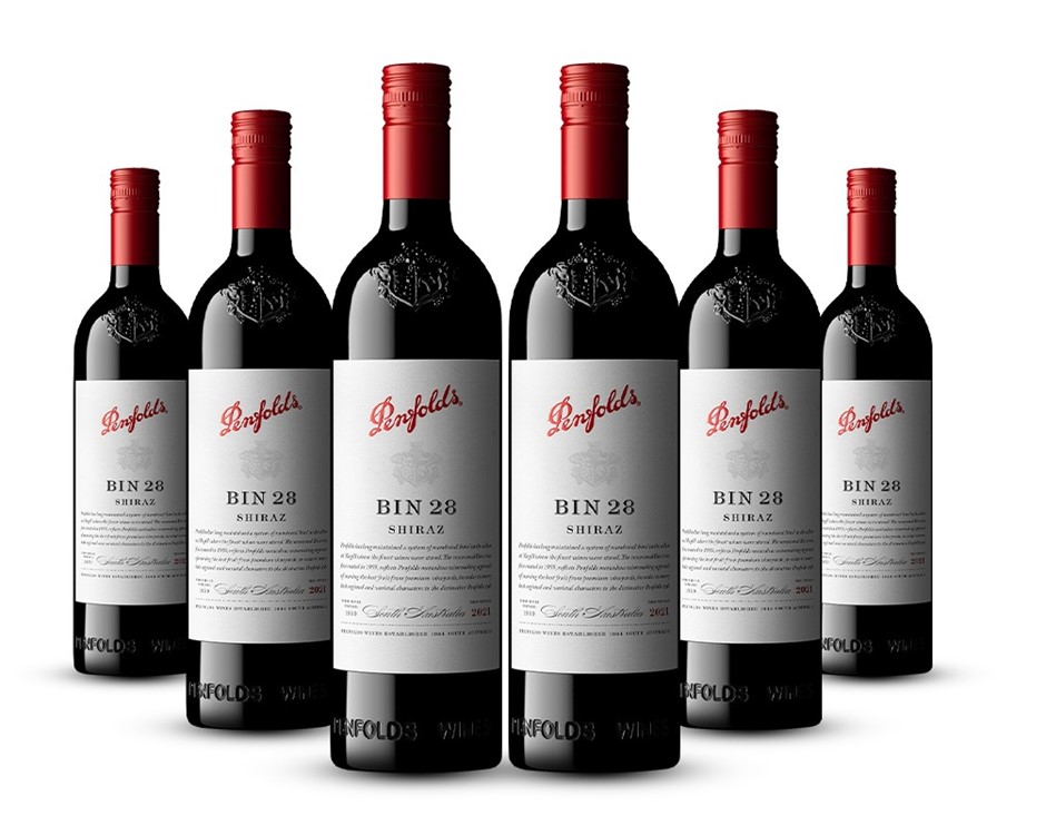 Penfolds Bin 28 Shiraz 2021 (6x 750mL).