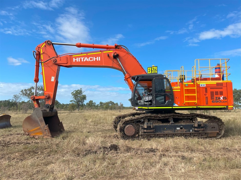 日立 ZAXIS 690LCH-6 1/50 2019 Hitachi ZX690LCH-5A Excavator with Bucket Auction (0002