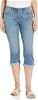 LEE Women's Flex Motion Regular Fit Mid-Rise Capri Jeans, Size 4 Medium, Bl