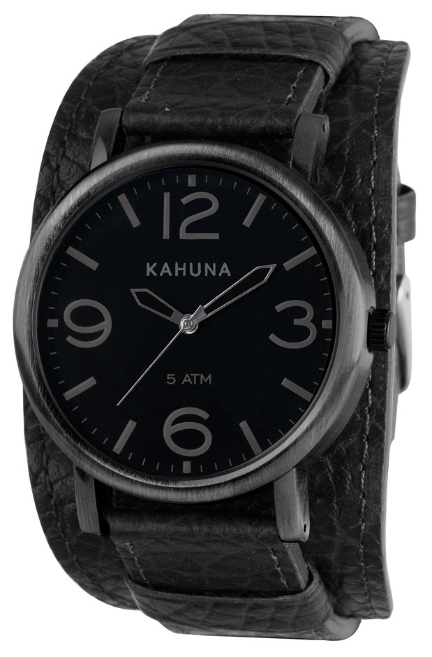 Buy Kahuna Mens Leather Cuff Watch KUC 0056G Grays Australia