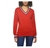 TOMMY HILFIGER Women's Ivy V-Neck Sweater, Size M, 100% Cotton, 615 Scarlet