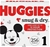 HUGGIES Snug & Dry Baby Diapers, Size 1, 256 Nappies, One Month Supply.